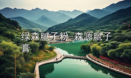 綠森膩子粉-森源膩子膏