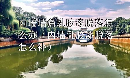 內(nèi)墻墻角乳膠漆脫落怎么辦（內(nèi)墻乳膠漆脫落怎么補(bǔ)）