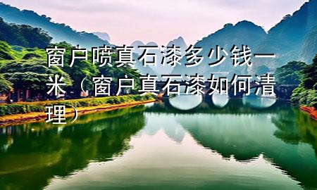 窗戶噴真石漆多少錢一米（窗戶真石漆如何清理）