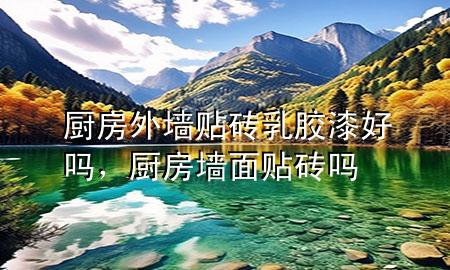 廚房外墻貼磚乳膠漆好嗎，廚房墻面貼磚嗎