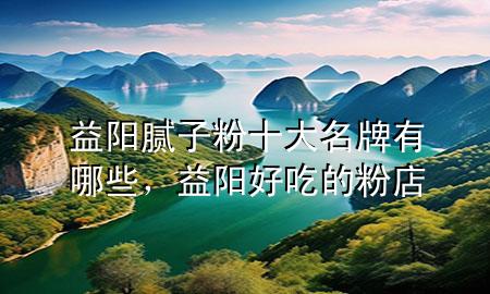 益陽膩子粉十大名牌有哪些，益陽好吃的粉店