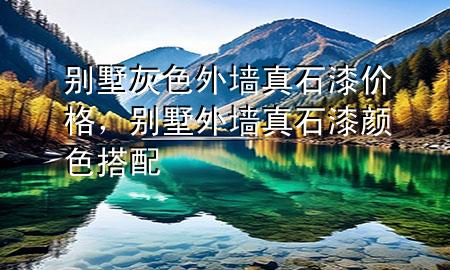 別墅灰色外墻真石漆價格，別墅外墻真石漆顏色搭配