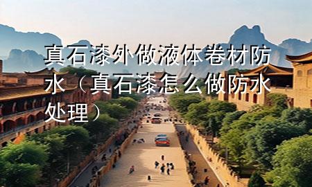 真石漆外做液體卷材防水（真石漆怎么做防水處理）