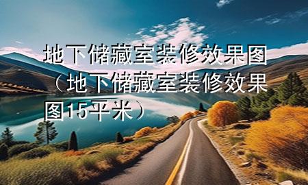 地下儲藏室裝修效果圖（地下儲藏室裝修效果圖15平米）