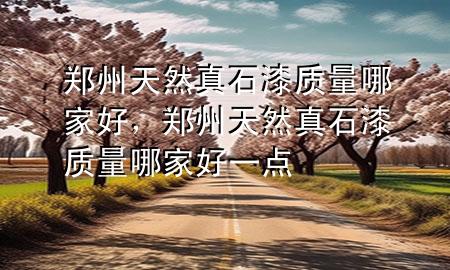 鄭州天然真石漆質(zhì)量哪家好，鄭州天然真石漆質(zhì)量哪家好一點(diǎn)