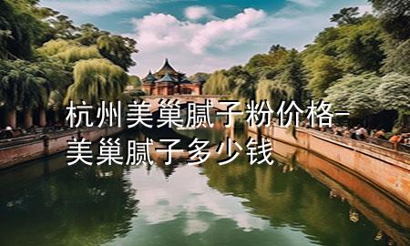 杭州美巢膩?zhàn)臃蹆r(jià)格-美巢膩?zhàn)佣嗌馘X