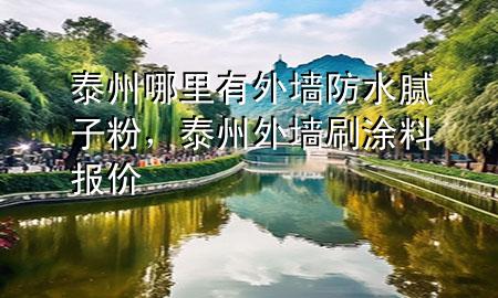 泰州哪里有外墻防水膩?zhàn)臃?，泰州外墻刷涂料?bào)價(jià)