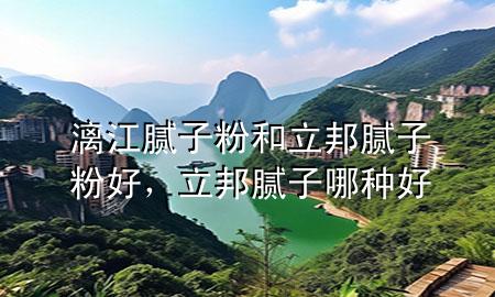 漓江膩?zhàn)臃酆土钅佔(zhàn)臃酆?，立邦膩?zhàn)幽姆N好