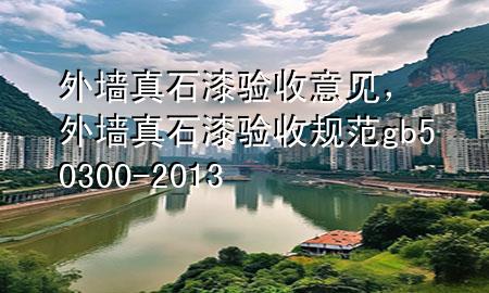 外墻真石漆驗(yàn)收意見，外墻真石漆驗(yàn)收規(guī)范gb50300-2013