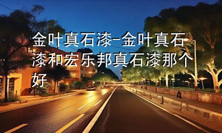 金葉真石漆-金葉真石漆和宏樂邦真石漆那個好