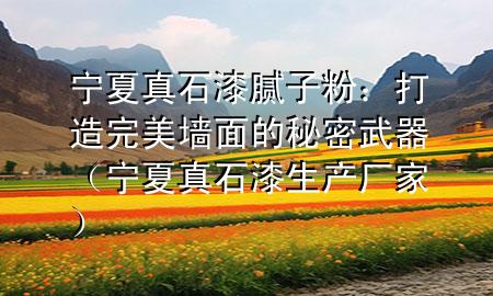 寧夏真石漆膩子粉：打造完美墻面的秘密武器（寧夏真石漆生產(chǎn)廠家）