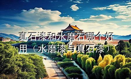 真石漆和水磨石哪個好用（水磨漆與真石漆）