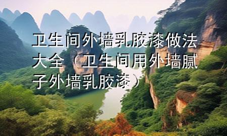 衛(wèi)生間外墻乳膠漆做法大全（衛(wèi)生間用外墻膩?zhàn)油鈮θ槟z漆）