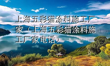 上海五彩貓涂料施工廠家（上海五彩貓涂料施工廠家電話）