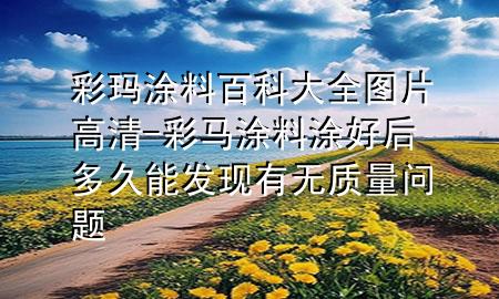 彩瑪涂料百科大全圖片高清-彩馬涂料涂好后多久能發(fā)現(xiàn)有無質(zhì)量問題