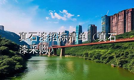 真石漆招標清單（真石漆采購）