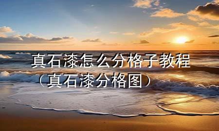 真石漆怎么分格子教程（真石漆分格圖）