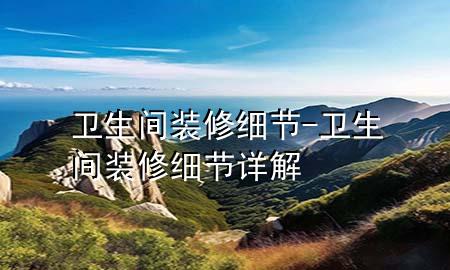 衛(wèi)生間裝修細(xì)節(jié)-衛(wèi)生間裝修細(xì)節(jié)詳解