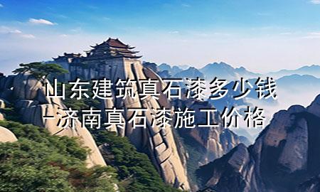 山東建筑真石漆多少錢-濟(jì)南真石漆施工價格