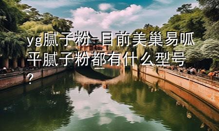 yg膩?zhàn)臃?目前美巢易呱平膩?zhàn)臃鄱加惺裁葱吞?