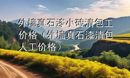 外墻真石漆小磚清包工價(jià)格（外墻真石漆清包人工價(jià)格）