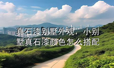 真石漆別墅外觀，小別墅真石漆顏色怎么搭配