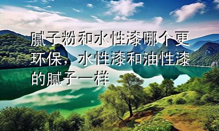 膩子粉和水性漆哪個更環(huán)保，水性漆和油性漆的膩子一樣