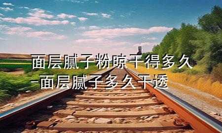 面層膩子粉晾干得多久-面層膩子多久干透