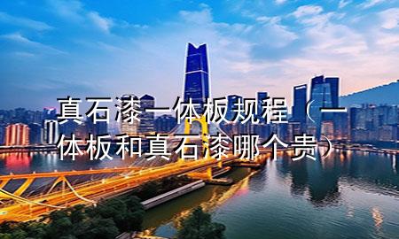 真石漆一體板規(guī)程（一體板和真石漆哪個貴）