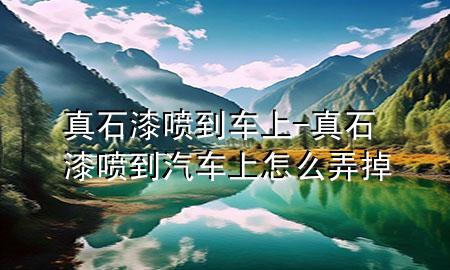 真石漆噴到車上-真石漆噴到汽車上怎么弄掉