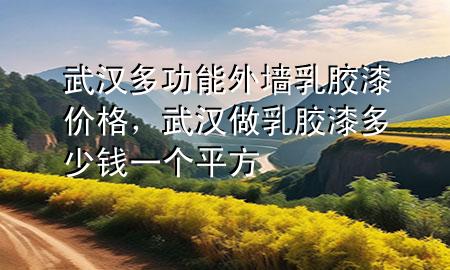 武漢多功能外墻乳膠漆價格，武漢做乳膠漆多少錢一個平方