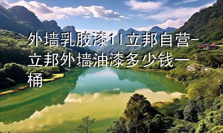 外墻乳膠漆1l立邦自營-立邦外墻油漆多少錢一桶