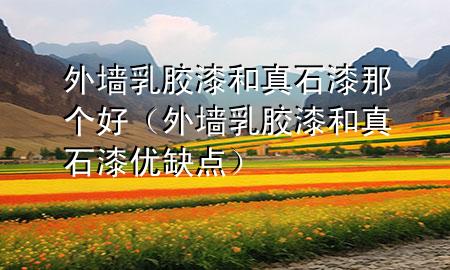 外墻乳膠漆和真石漆那個(gè)好（外墻乳膠漆和真石漆優(yōu)缺點(diǎn)）